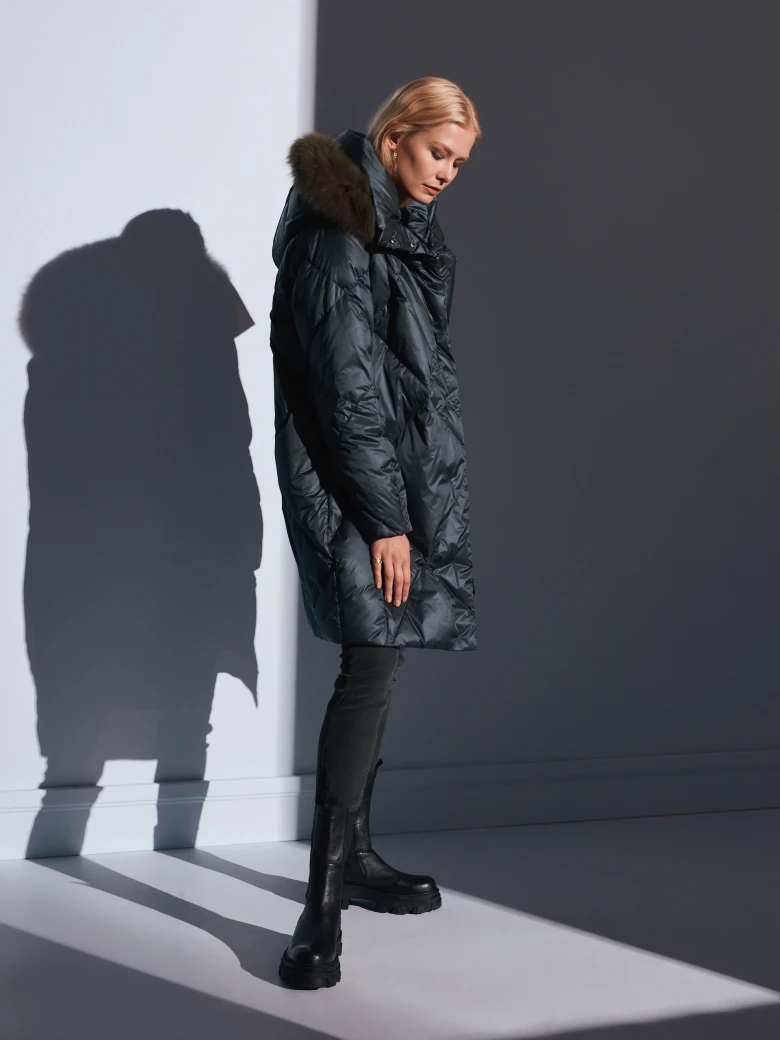 GREEN DOWN COAT