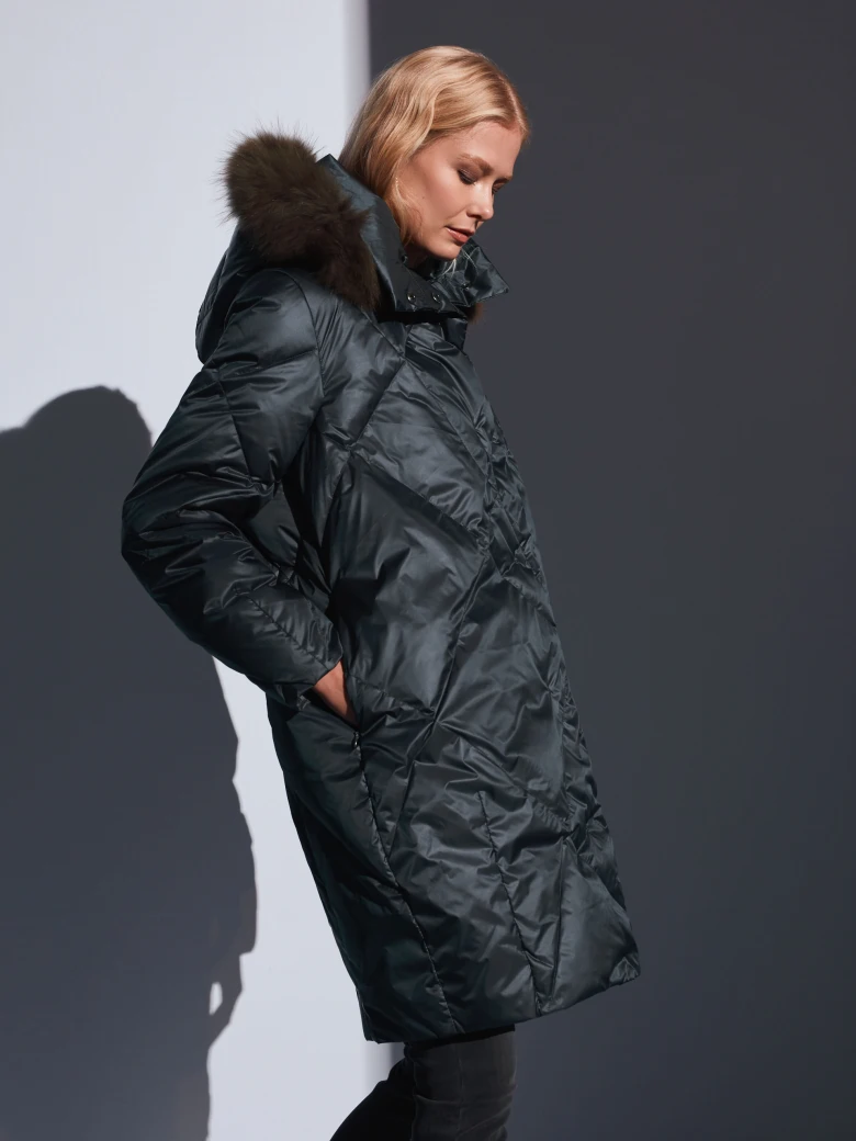 GREEN DOWN COAT