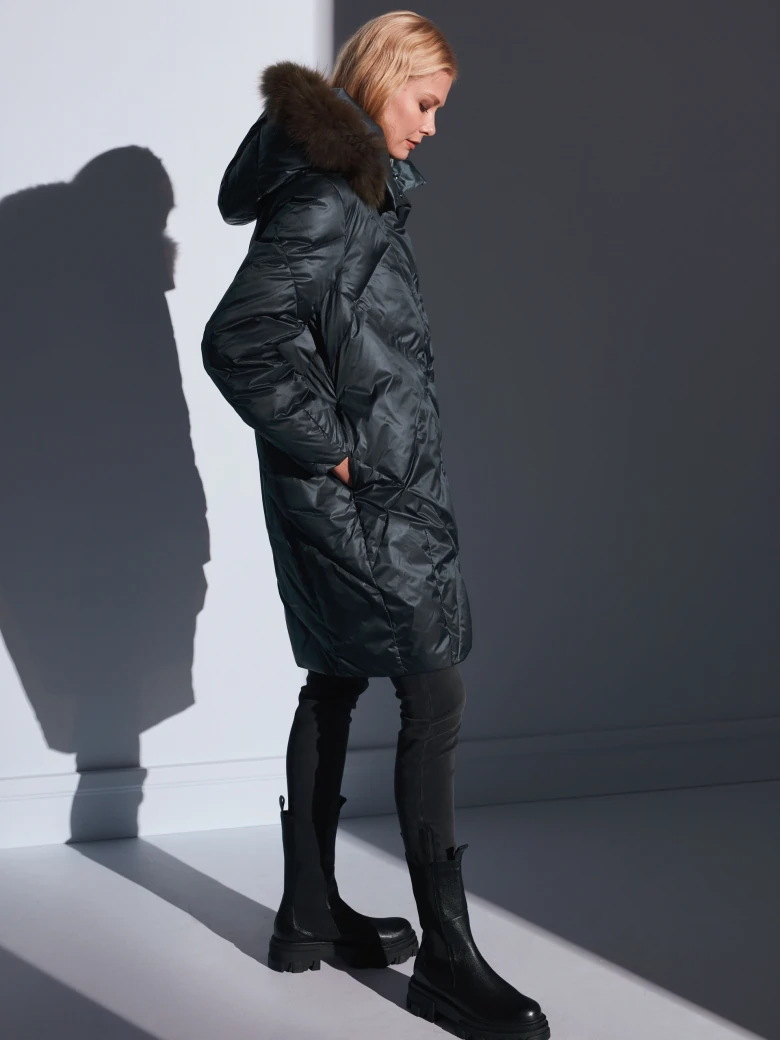 GREEN DOWN COAT