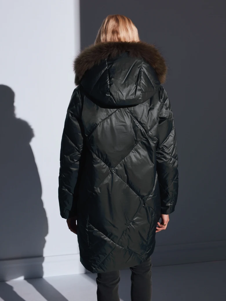 GREEN DOWN COAT