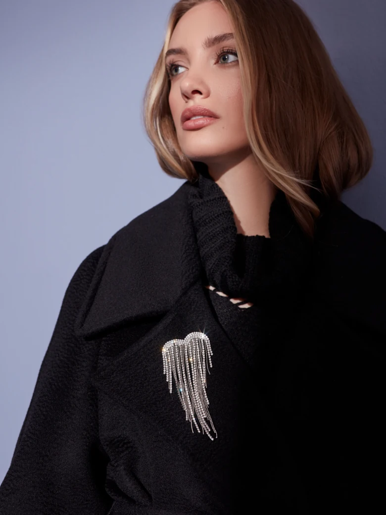 OVERSIZED COAT WITH ZIBELLINO EFFECT