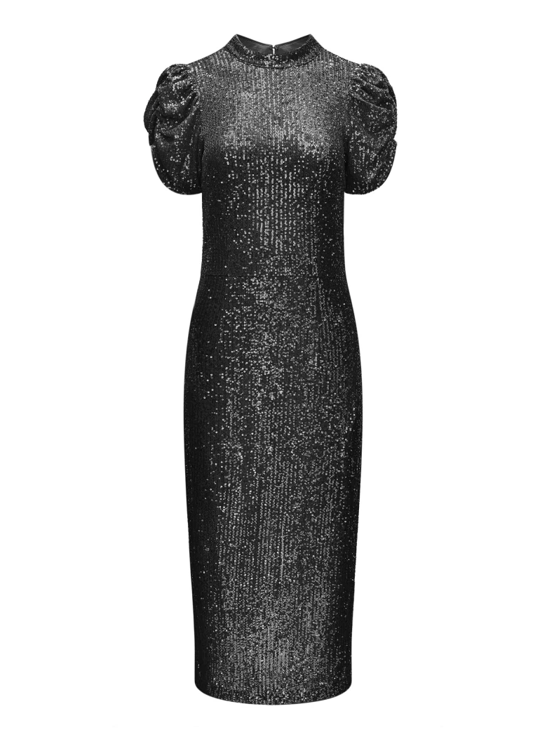 BLACK SEQUIN DRESS