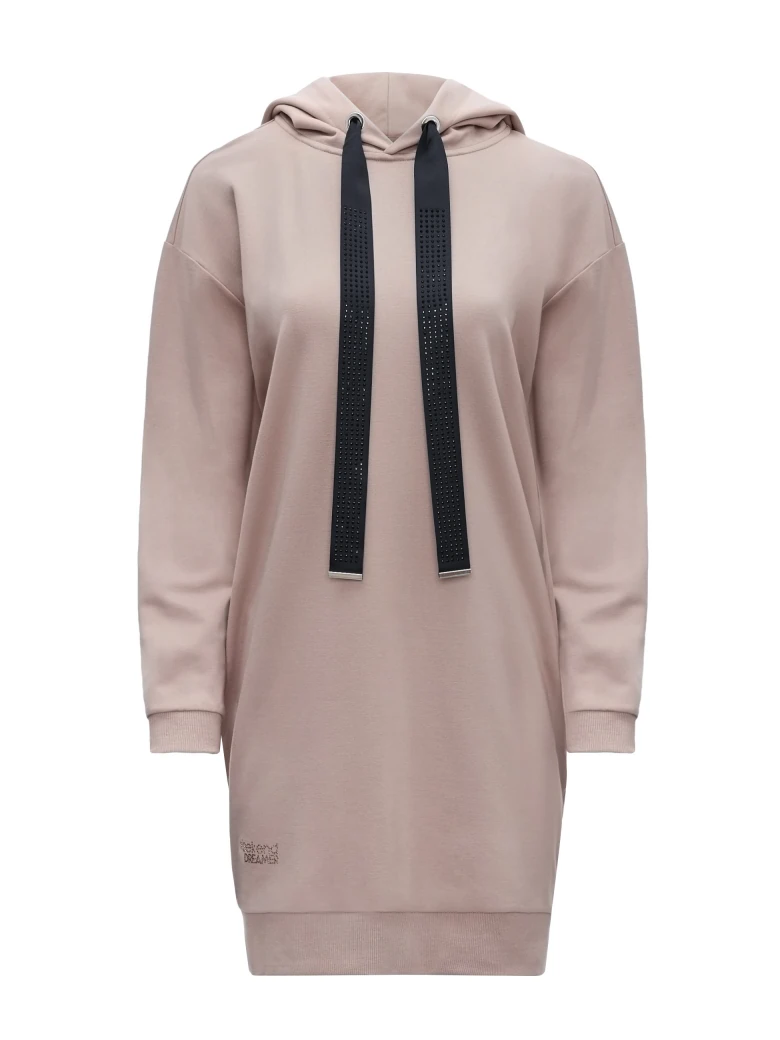 Flesh-coloured tunic with hood
