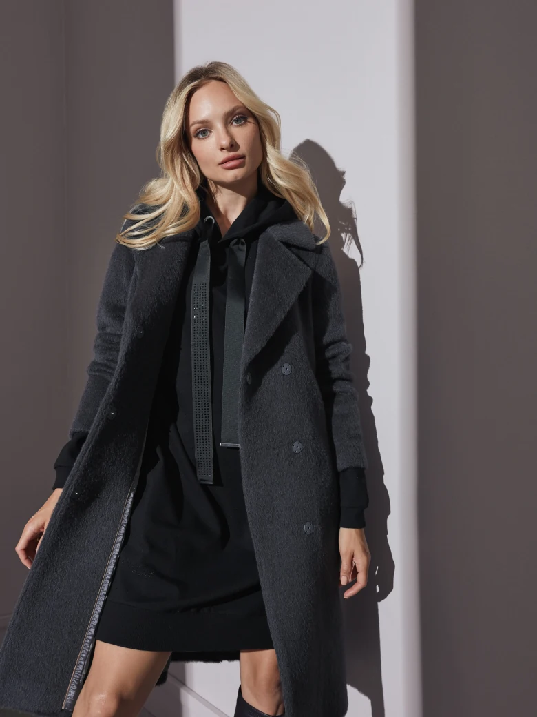 Black tunic with hood