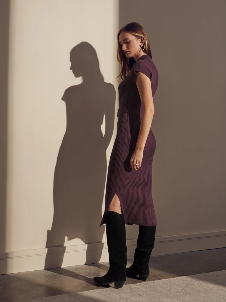 LONG KNITTED DRESS