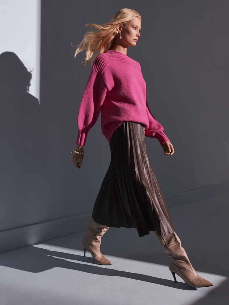 BROWN MAXI SKIRT