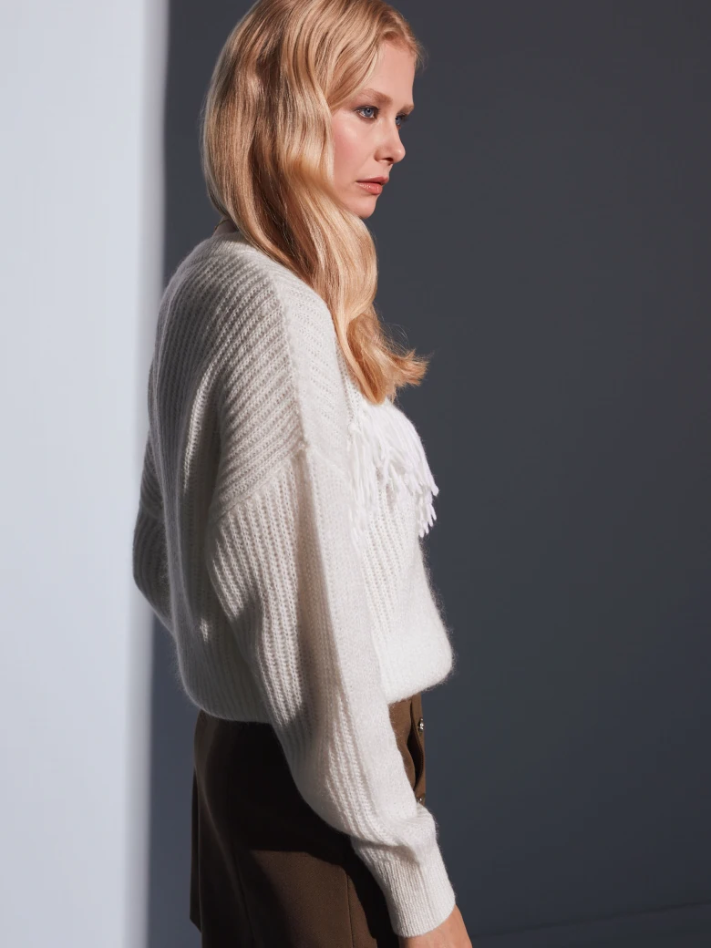 SWEATER WITH TASSELS