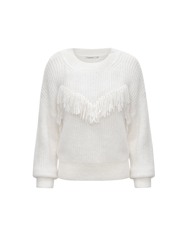 SWEATER WITH TASSELS