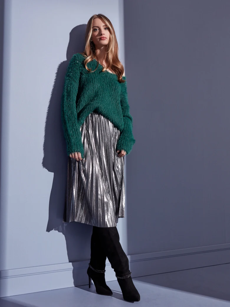 GREEN OVERSIZE SWEATER