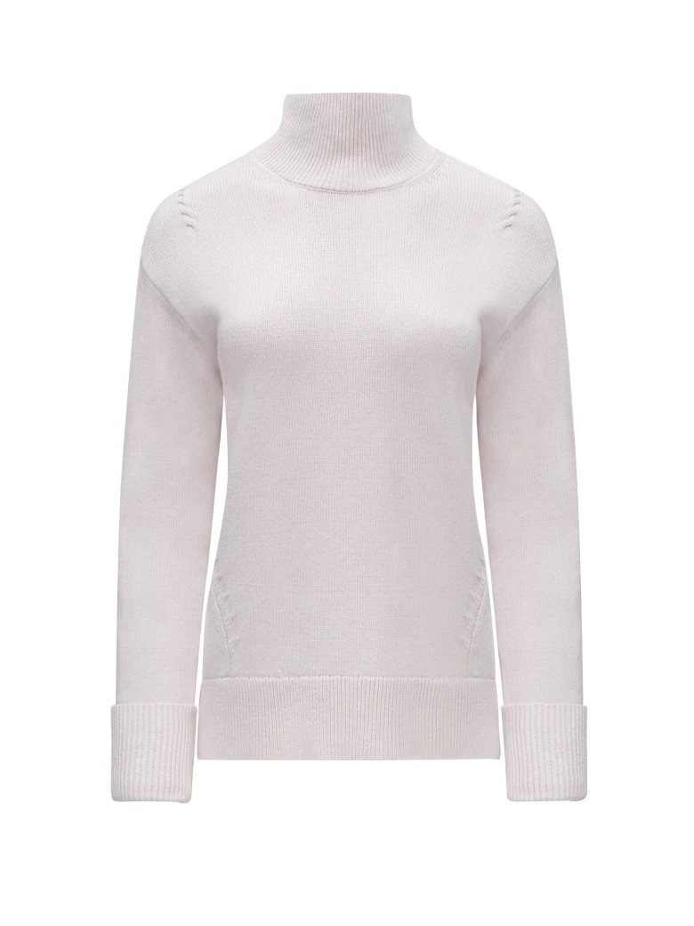 POWDER PINK SWEATER WITH TURTLENECK