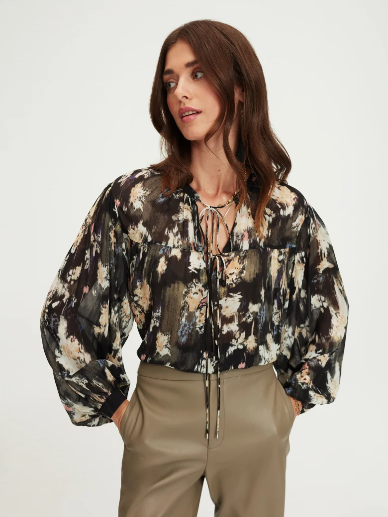 Airy floral blouse