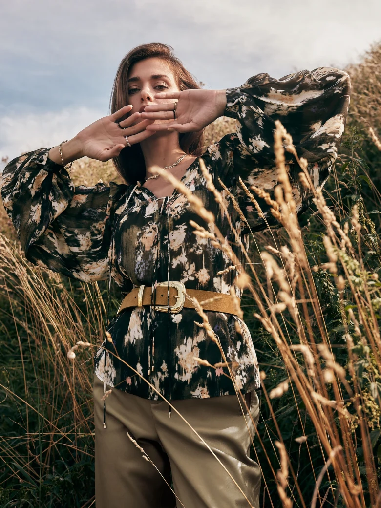 Airy floral blouse