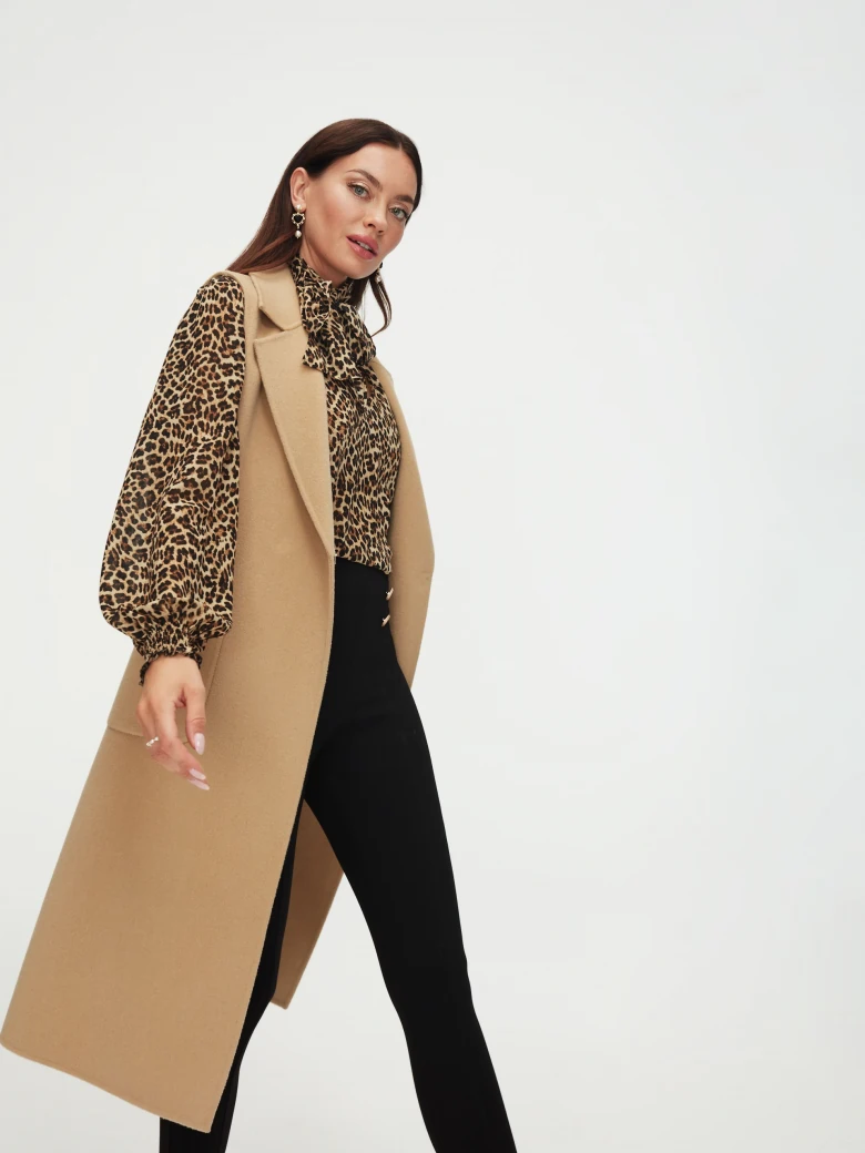 Long wool vest