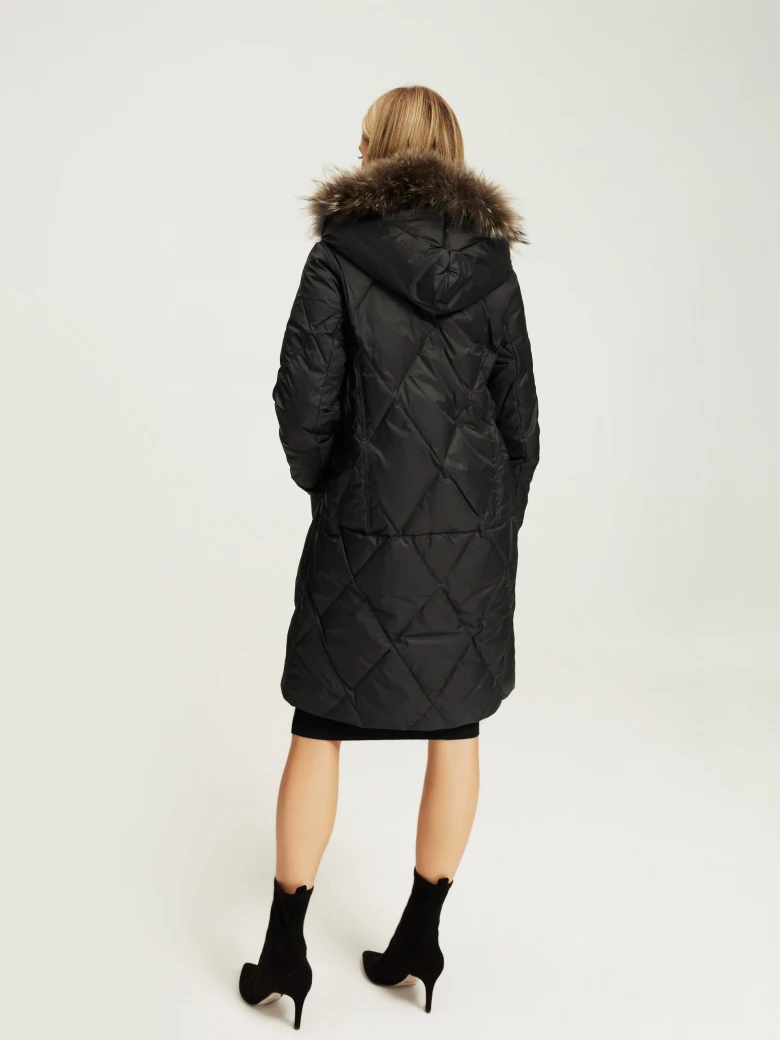 Black down coat