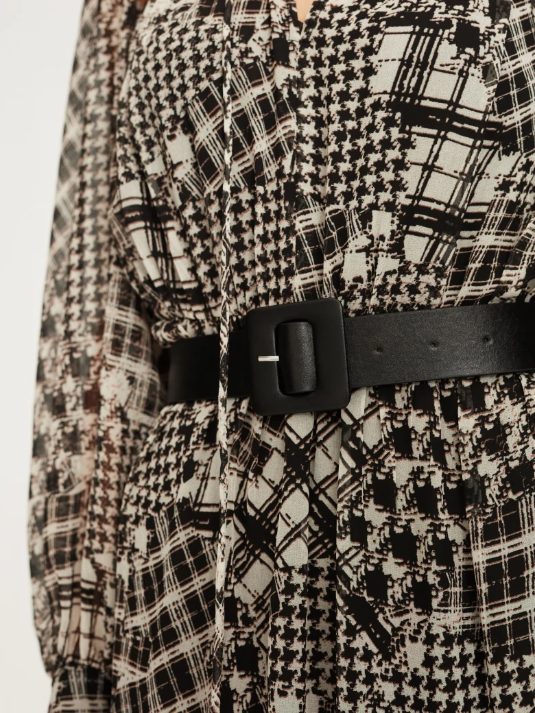 Patterned midi dress