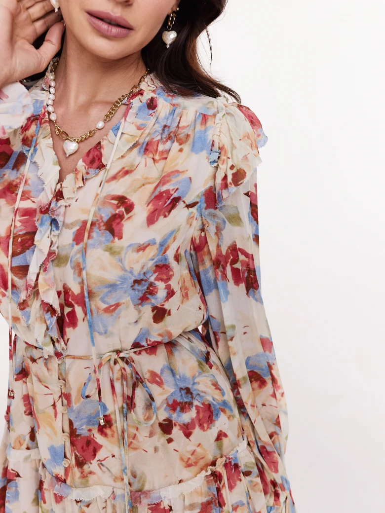 Airy floral dress