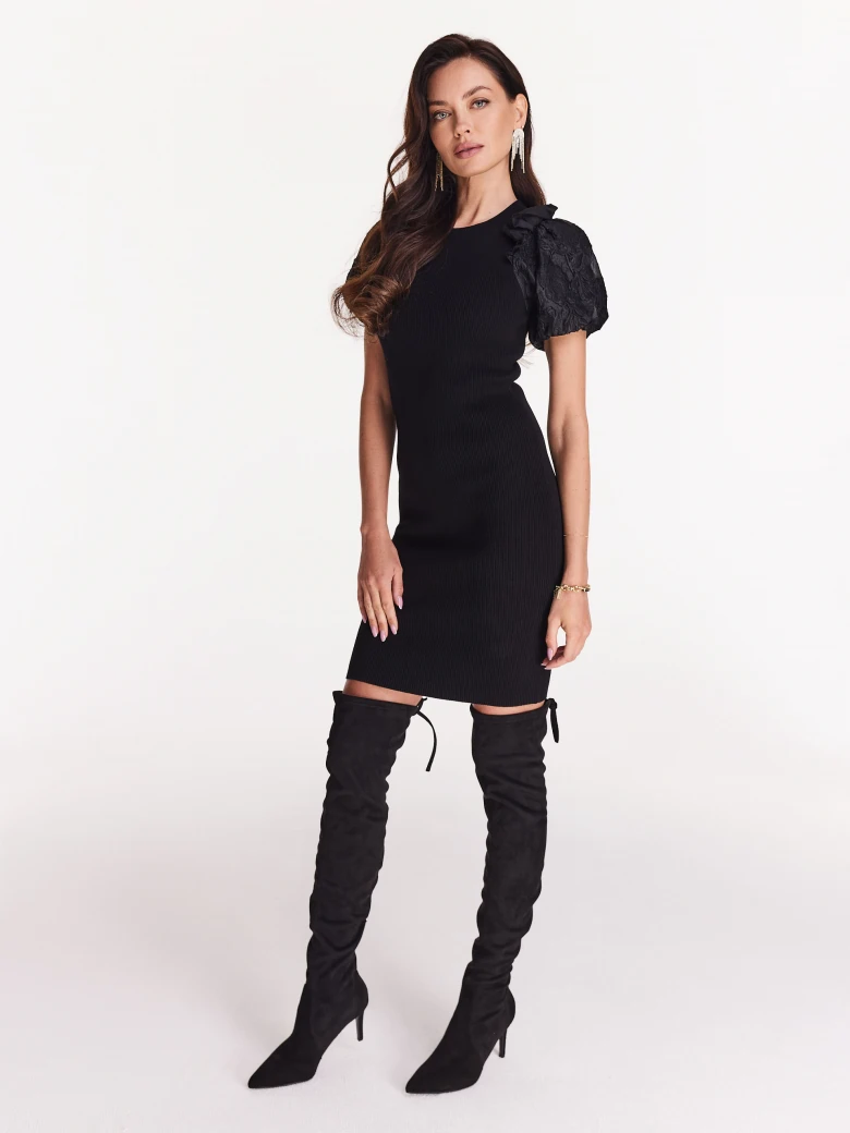 Black dress with buffets