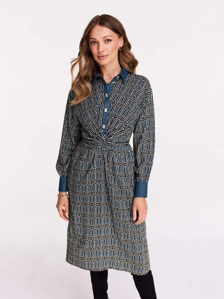 Geometric pattern dress