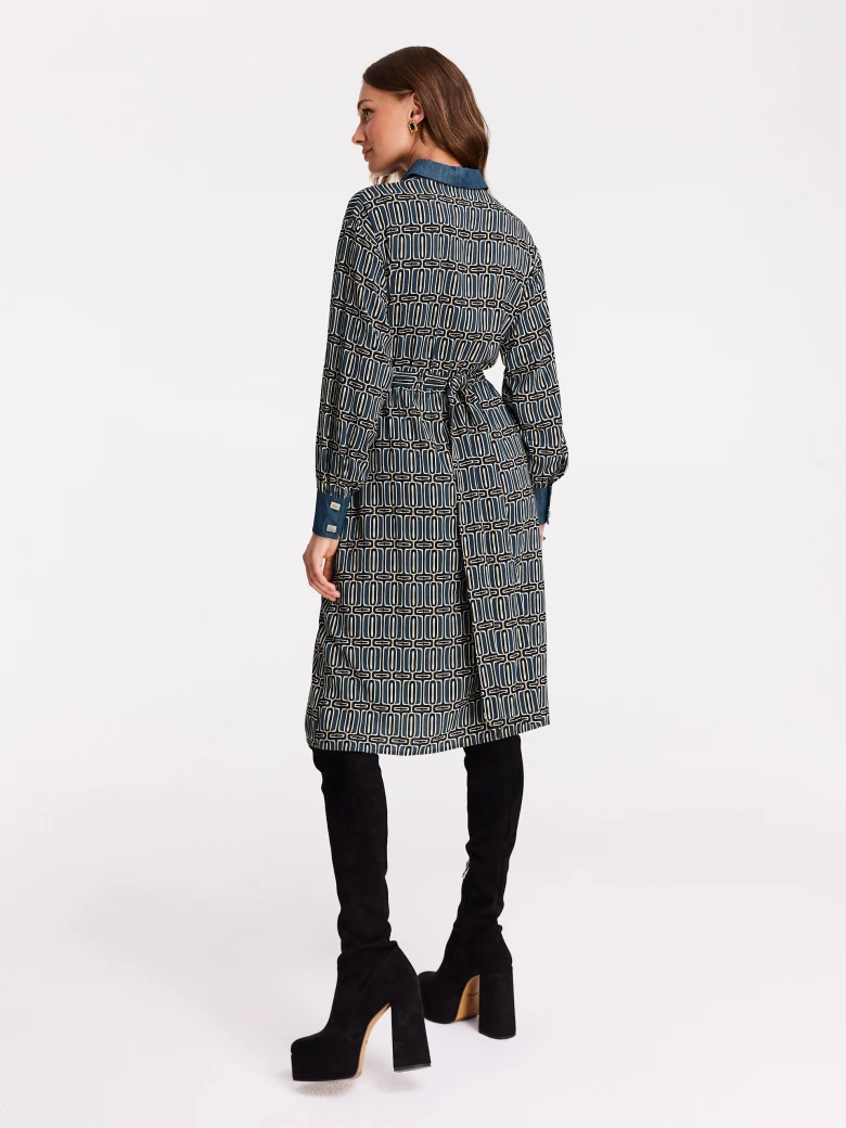 Geometric pattern dress