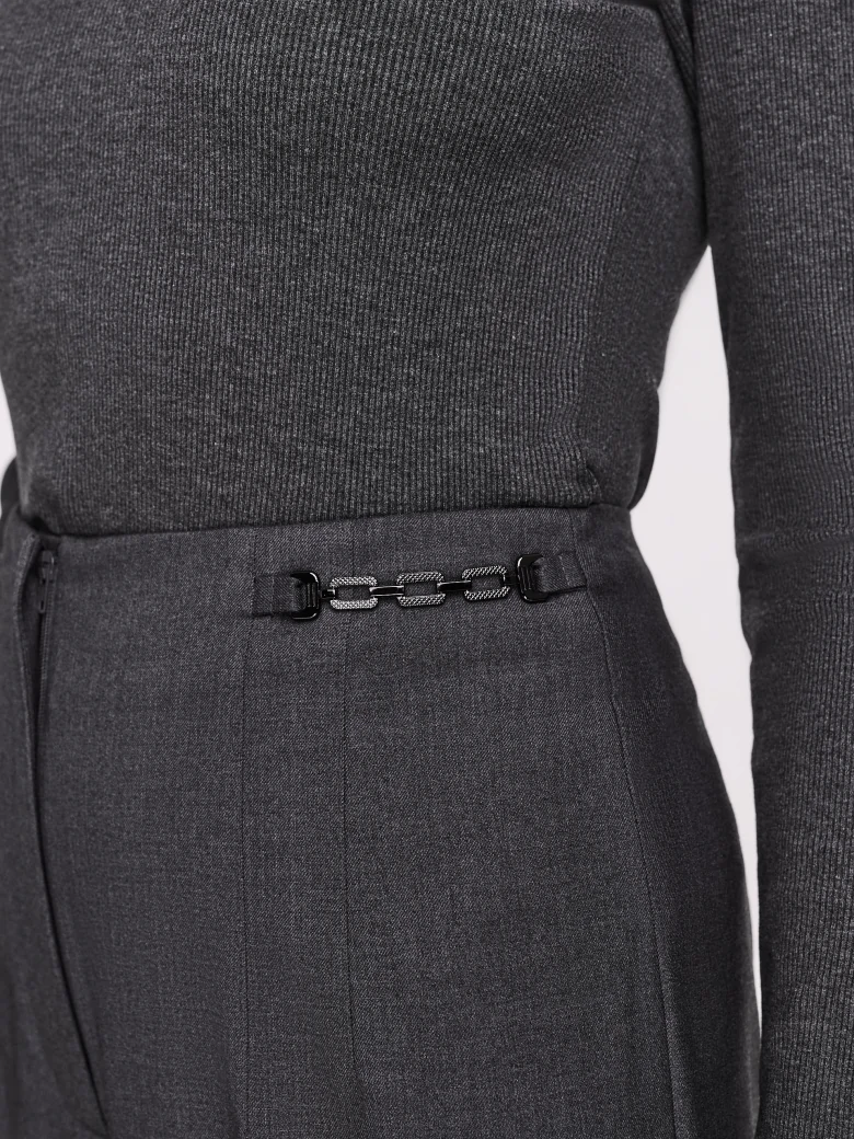 Grey culotte pants