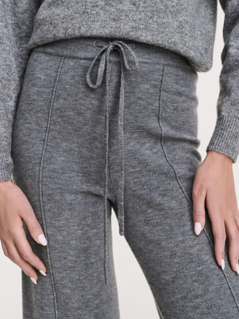 Merino wool blend culotte pants