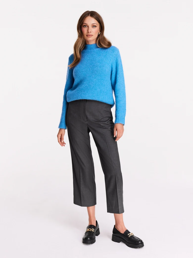Turquoise loose knit sweater