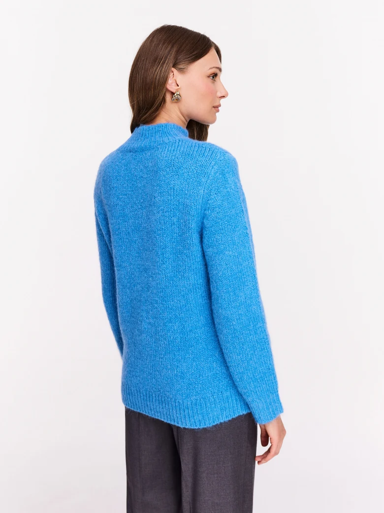 Turquoise loose knit sweater