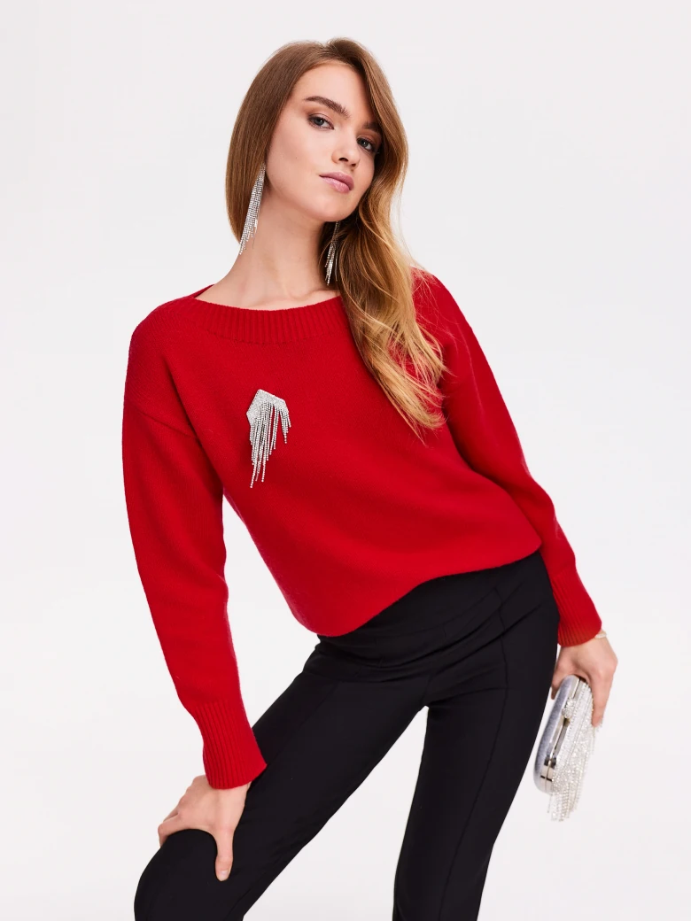 Red sweater