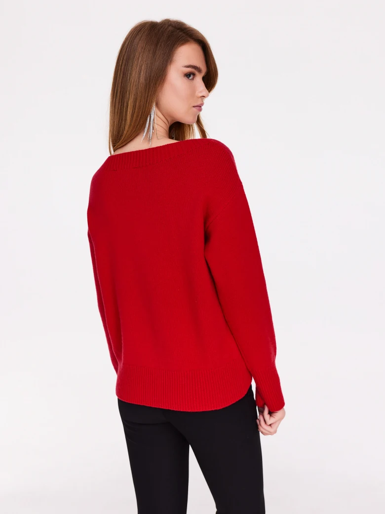 Red sweater