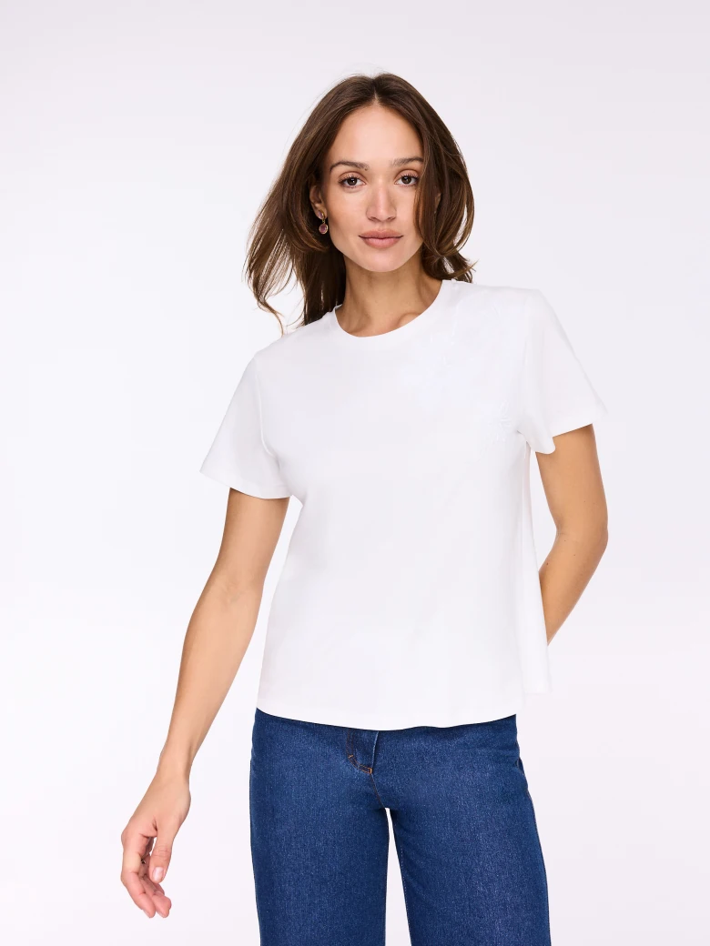 Classic white cotton blouse