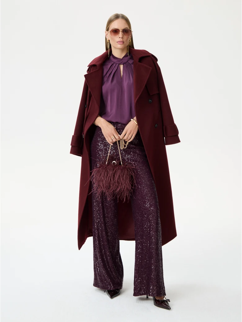 Elegant burgundy blouse