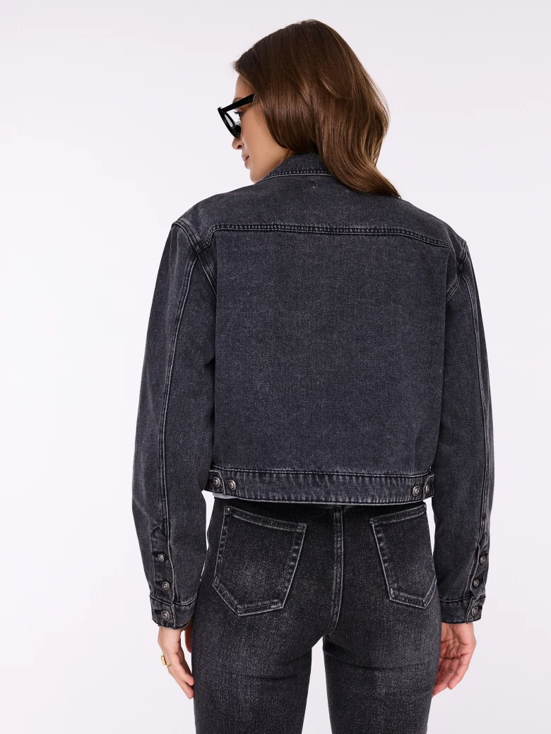 Dark gray denim jacket