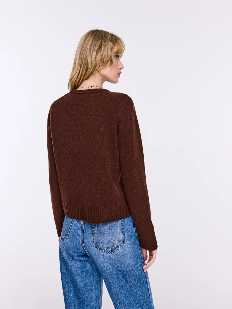 Chocolate wool sweater