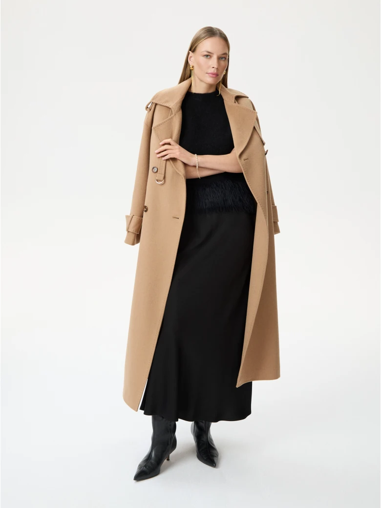 Black sweater with mohair and wool blend