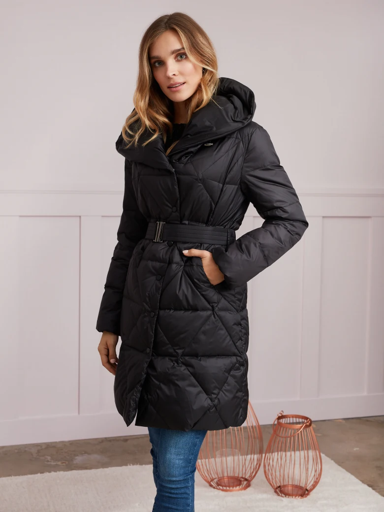 DOWN COAT WITH HOOD