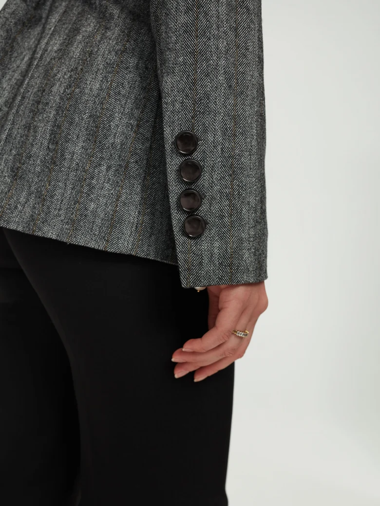 Double-breasted wool blazer