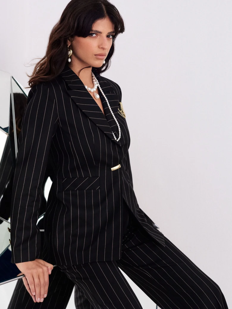 Ribbed high-waisted cigarillos