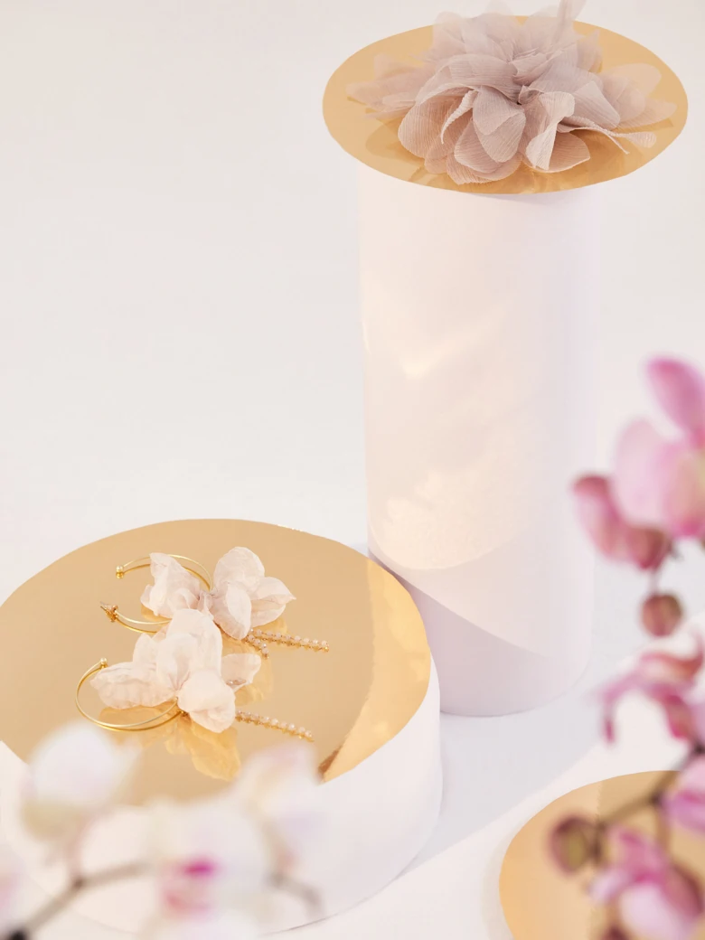 EARRINGS WITH FLOWERS