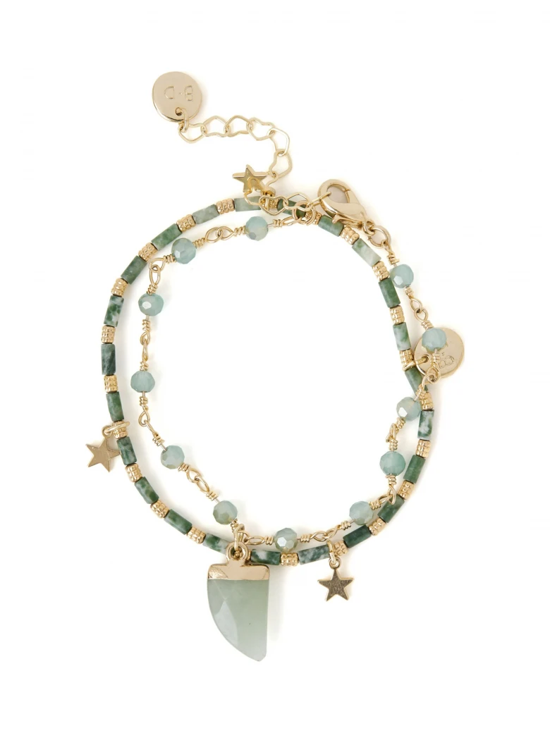 SET OF BRACELETS WITH NATURAL STONES