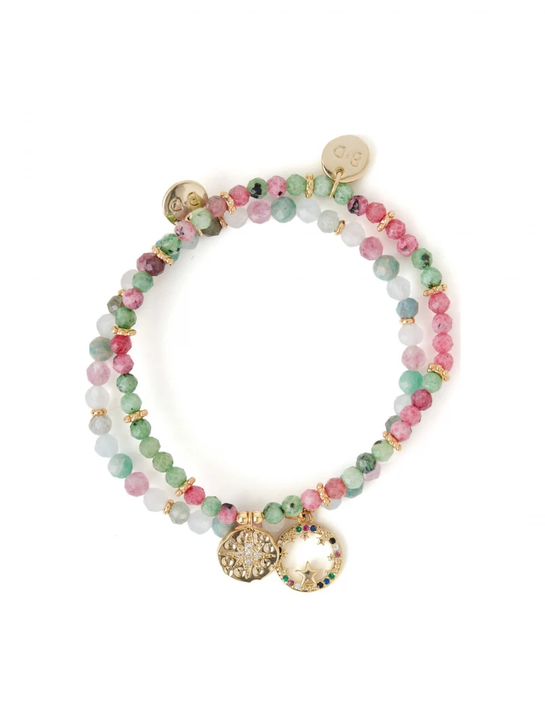 SET OF BRACELETS WITH NATURAL STONES