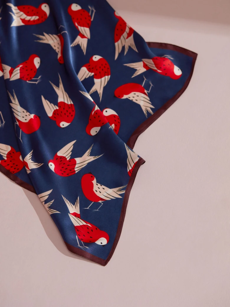 SILK GAVROCHE IN BIRDS