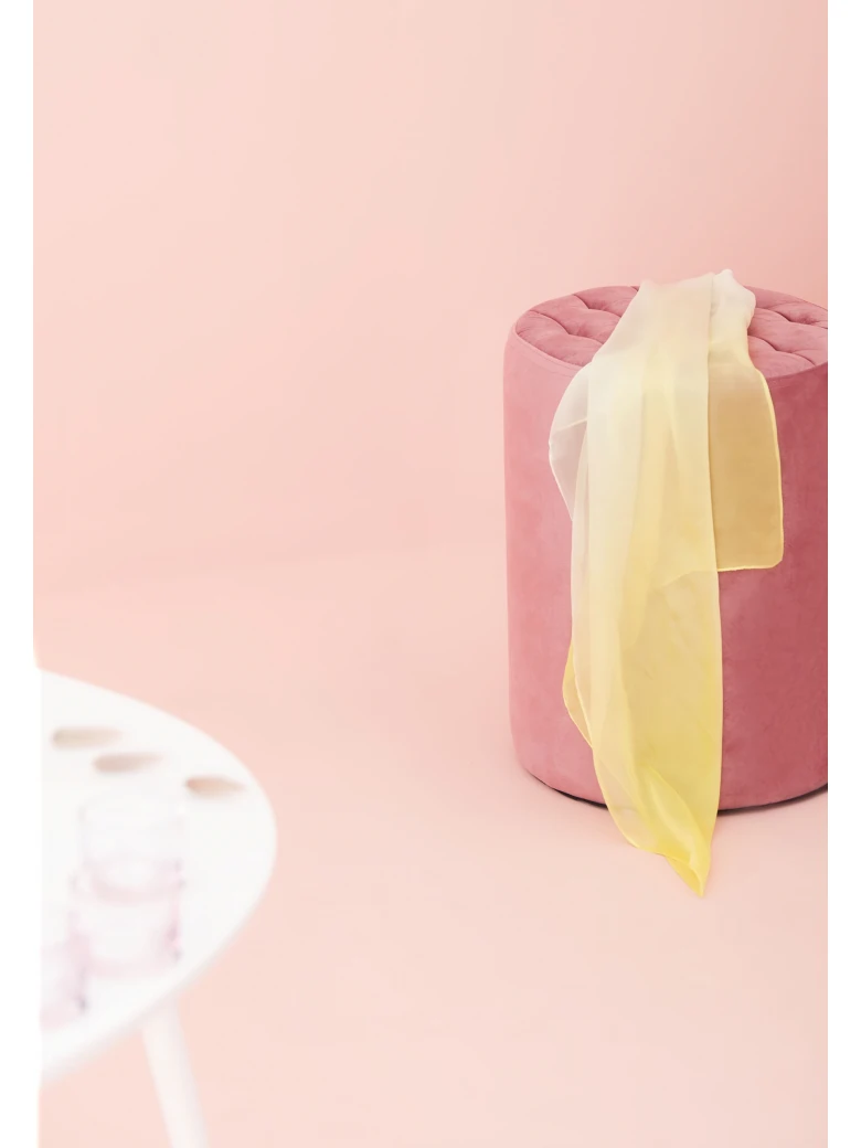 YELLOW SILK SCARF