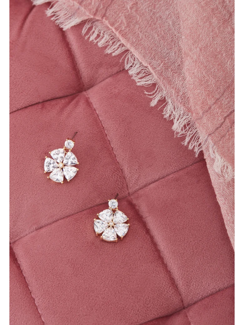 DELICATE EARRINGS WITH CRYSTALS