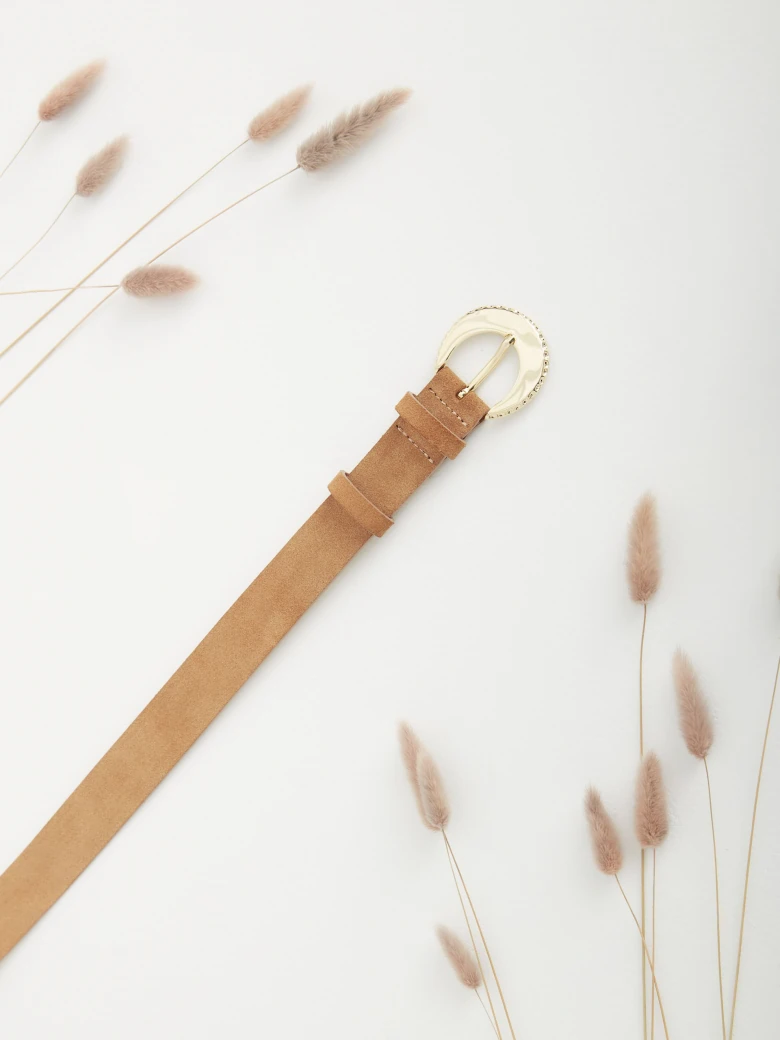 BROWN SUEDE BELT