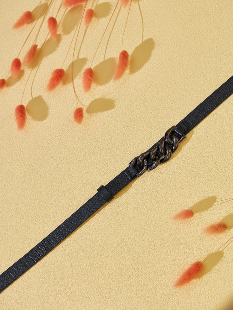 BLACK BELT WITH CHAIN