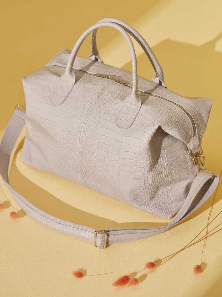 BEIGE TRAVEL BAG