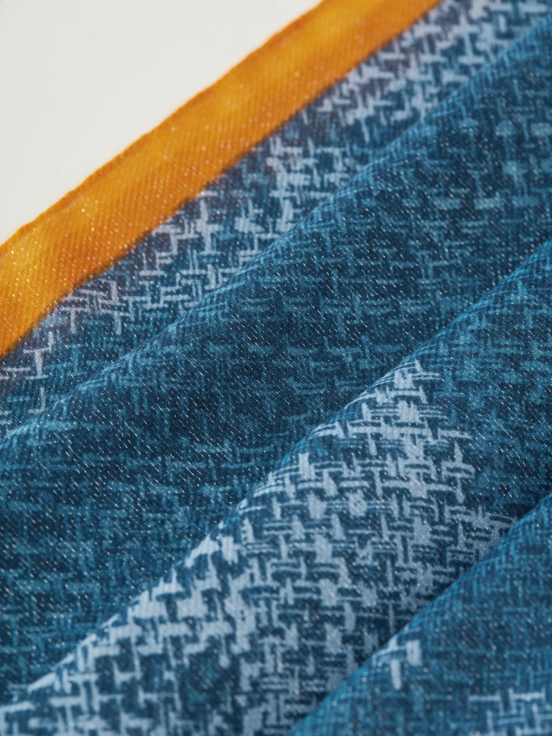 Large blue shawl