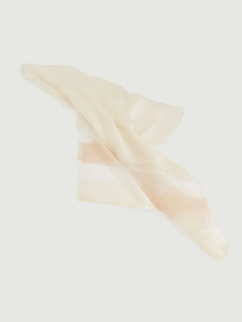 Elegant silk and viscose shawl
