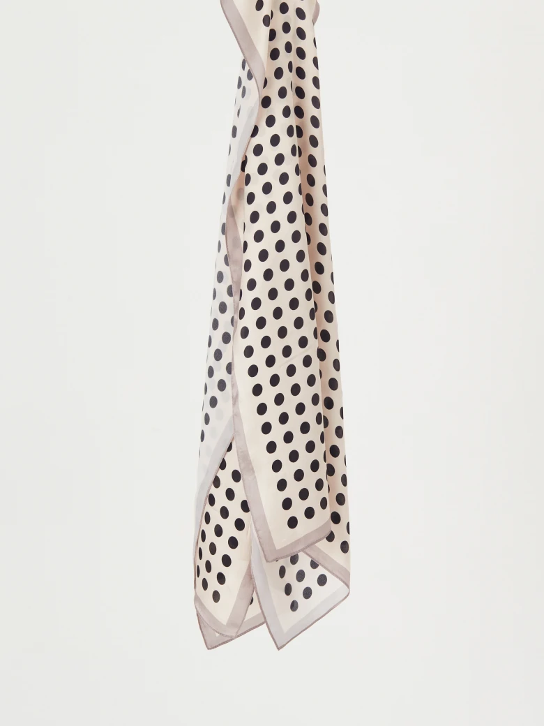 Classic polka dot scarf