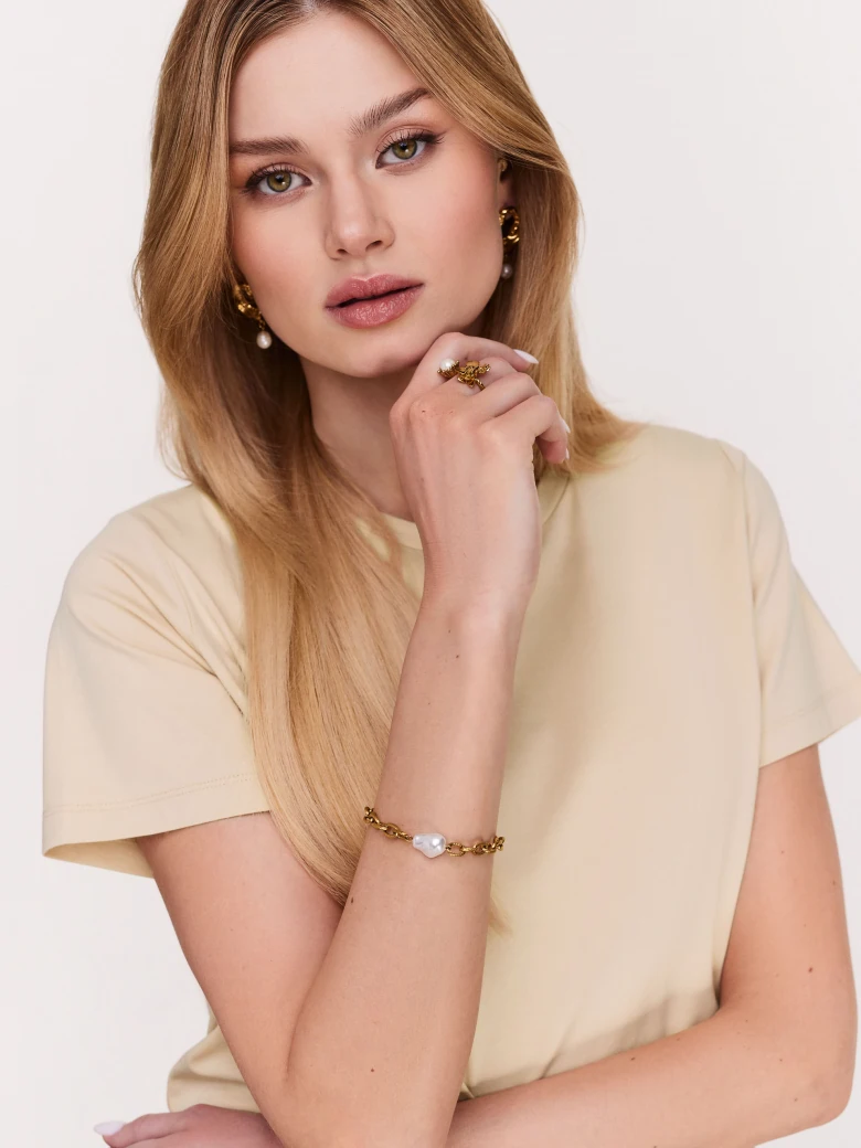 Pearl stone bracelet